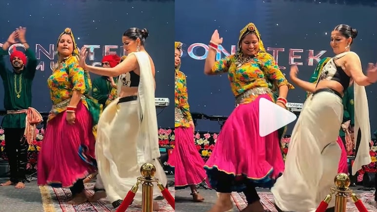'तेरी आख्या का यो काजल' बजते ही नाचने पर मजबूर हुईं सपना चौधरी, किया ऐसा डांस छूट गए डांसर्स के पसीने