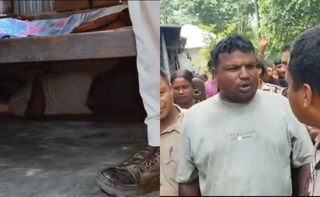 Video: Bengal Civic Volunteer Hides Under Bed To Evade Cops