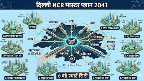 दिल्ली NCR के नए मास्टरप्लान पर आज मुहर, आधे घंटे में तय होगी बड़े शहरों की दूरी, नोएडा, गुरुग्राम से मेरठ-हापुड़ तक सुपरफास्ट रफ्तार