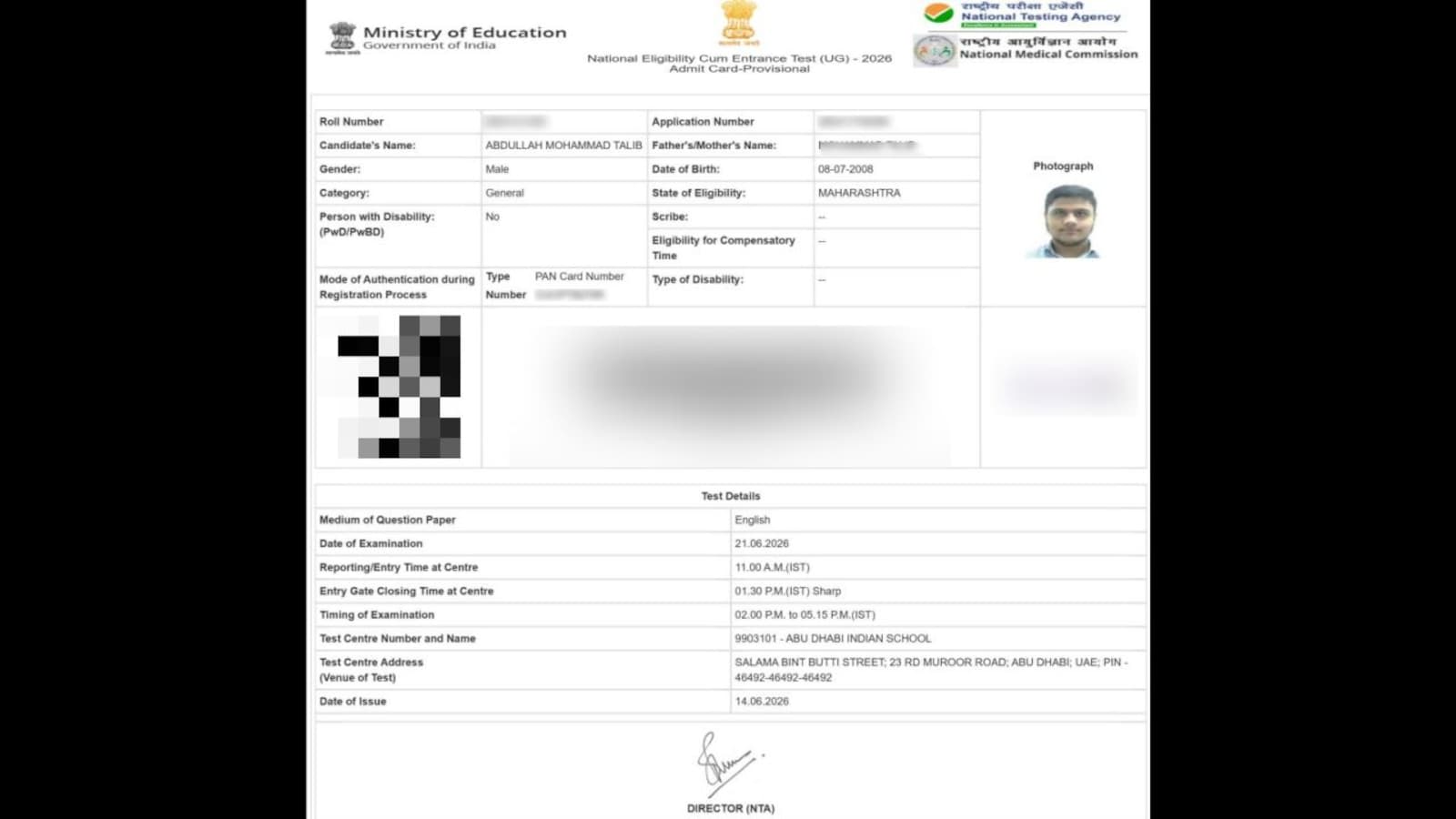 NEET Re-Test 2026: NTA Says Nagpur Candidate’s Abu Dhabi Centre Was Chosen Through Own Login