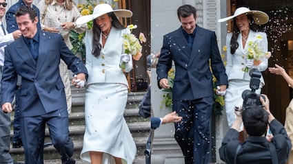 Dua-Callum's London Wedding: Singer Wears Schiaparelli Suit, Bvlgari Necklace