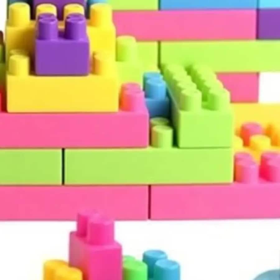 Click here to buy: Goclixs DIY Plastic Building Blocks for Kids 50+ pcs