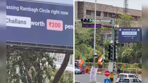 Watch: Jaipur Intersections Get Smart Screens To Catch Challan Defaulters