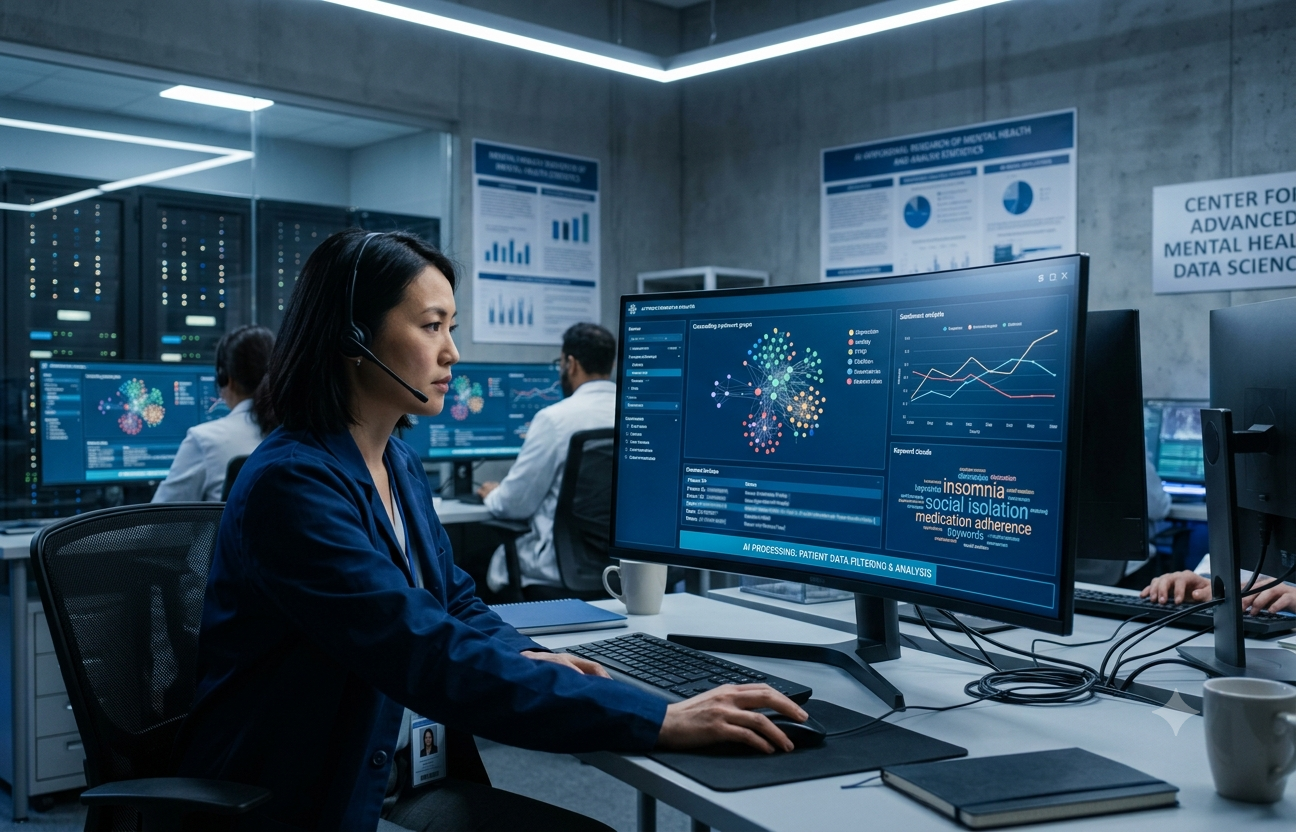 A.I can be used for scanning mental health data for better and accurate patient outcomes