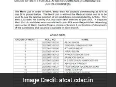 AFCAT 2 Merit List 2025 Out: 744 Candidates Recommened, Download Here