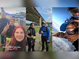उम्र सिर्फ एक नंबर, 73 की उम्र में मां ने लगाई आसमान से छलांग, बेटी ने किया सपना पूरा