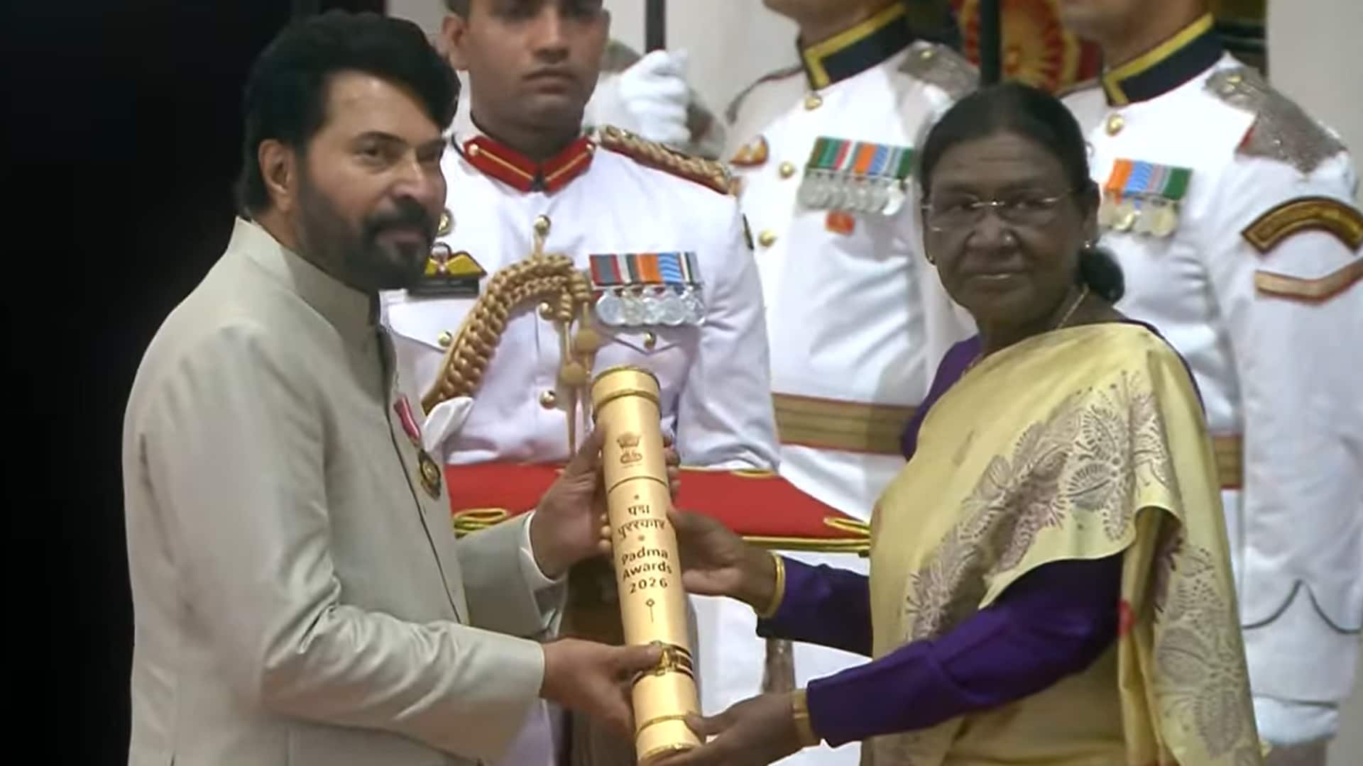 Malayalam Superstar Mammootty Receives Padma Bhushan