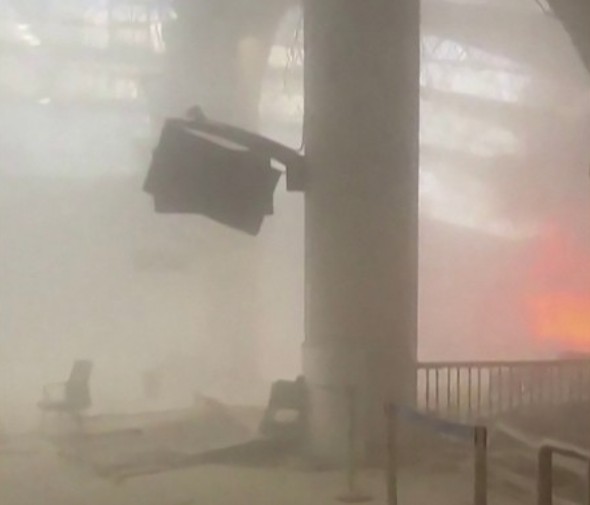 Video: Kuwait Airport Terminal Filled With Smoke After Iranian Drone Strike
