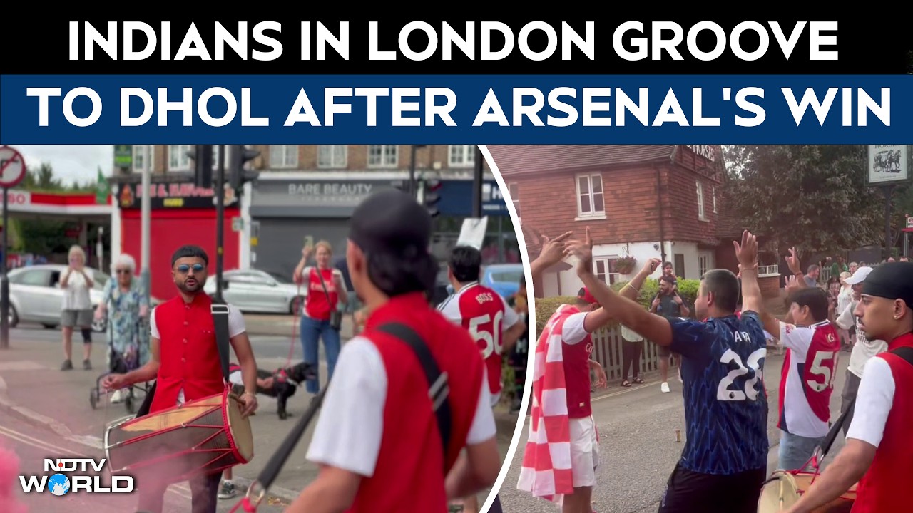 Arsenal EPL Win | Indian Fans Take Over London Streets With Dhol & Bhangra To Celebrate Arsenal