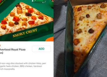 Viral: Customer Calls Out 'Gourmet' Pizza Chain After Order Looks Nothing Like Photo On Swiggy