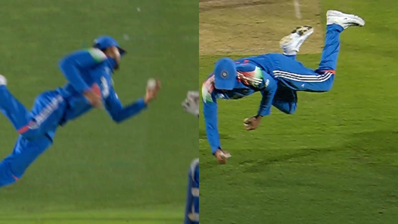 Watch: India Captain Gill Takes One-Handed Stunner vs Afghanistan In 1st ODI