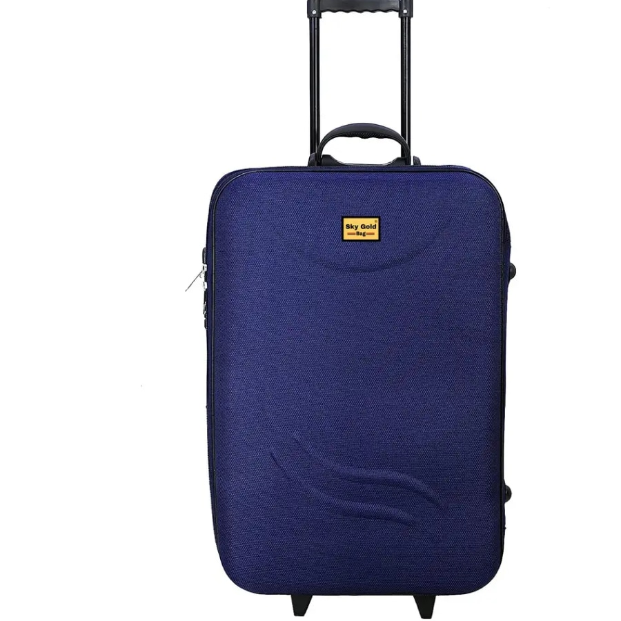 Click here to buy: Sky Gold Small Cabin & Check-in Luggage (20 cm) 3 Wheels - Suitcase Trolley
