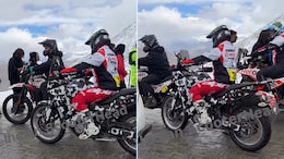 Hero Xpulse 421 Seen Testing On Khardung-La Pass In Ladakh With Xpulse 210 Rally