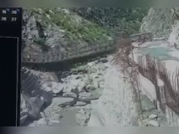 Video: Truck Falls In River After Bridge Collapses In Himachal, Driver Safe