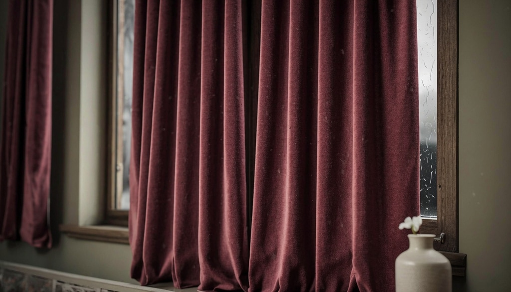 These practical insulating curtains block unwanted outside noise while enhancing your room with elegant privacy. These practical insulating curtains block unwanted outside noise while enhancing your room with elegant privacy.