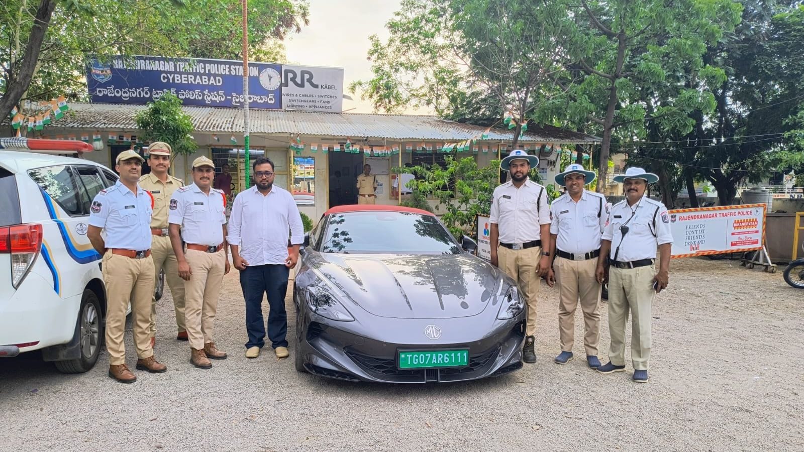 Hyderabad Police Book Father for Allowing Minor to Drive Luxury Sports Car