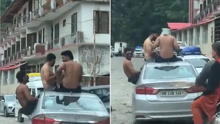 चलती कार में खतरनाक स्टंट करते दिखे युवक, कसोल का वीडियो वायरल होने पर भड़के लोग