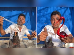 कबाड़ की ट्यूब लाइट से बना डाला खूबसूरत पक्षी, कलाकार की क्रिएटिविटी हुई वायरल