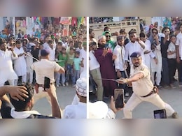 मुहर्रम जुलूस में दरोगा को करतब करना पड़ा भारी, तलवारबाजी का VIDEO वायरल होते ही गिरी गाज