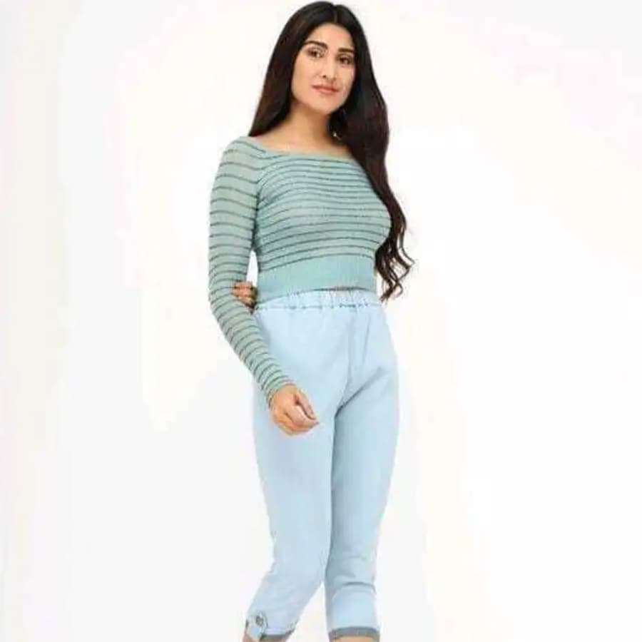 Click here to buy: Outerwear Women Attractive 3/4 Regular Fit Denim Women Capris Pant Click here to buy: Outerwear Women Attractive 3/4 Regular Fit Denim Women Capris Pant
