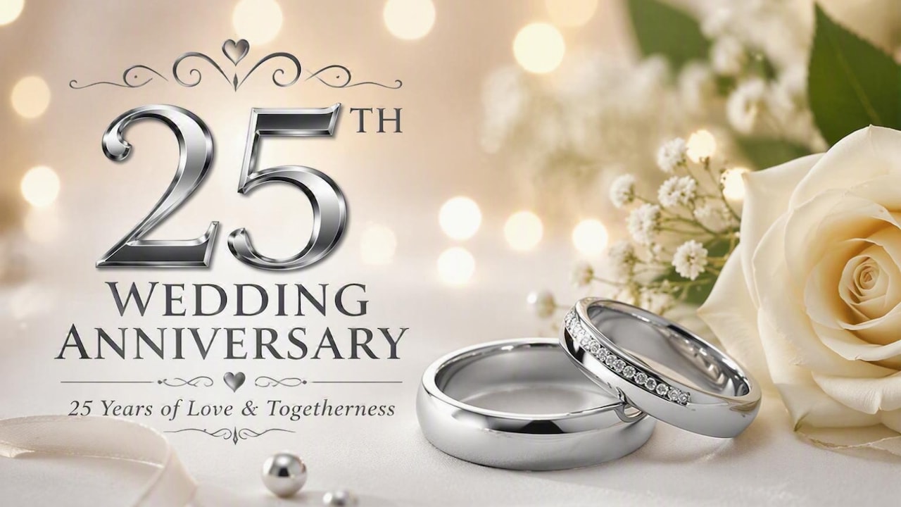 Which gift do you want to choose to give your parents on their 25th wedding anniversary?