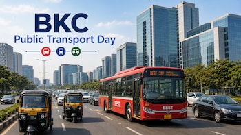 No Cars In Mumbai's BKC On Friday: Commuters Appealed To Join Weekly Public Transport Day