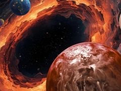&Uuml;berraschung im Kosmos: Supermassereiche Schwarze L&ouml;cher als Planetenwiege