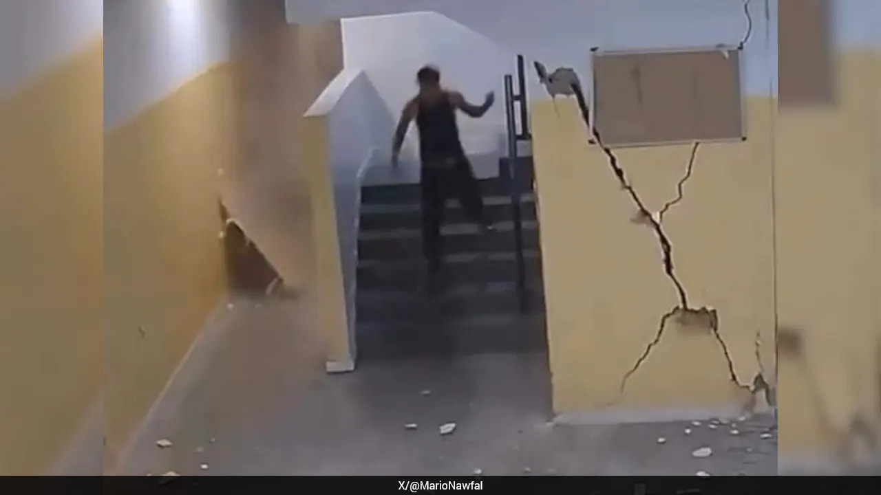 Cracks, Chaos, Miraculous Escape: CCTV Captures Venezuela Earthquake Horror
