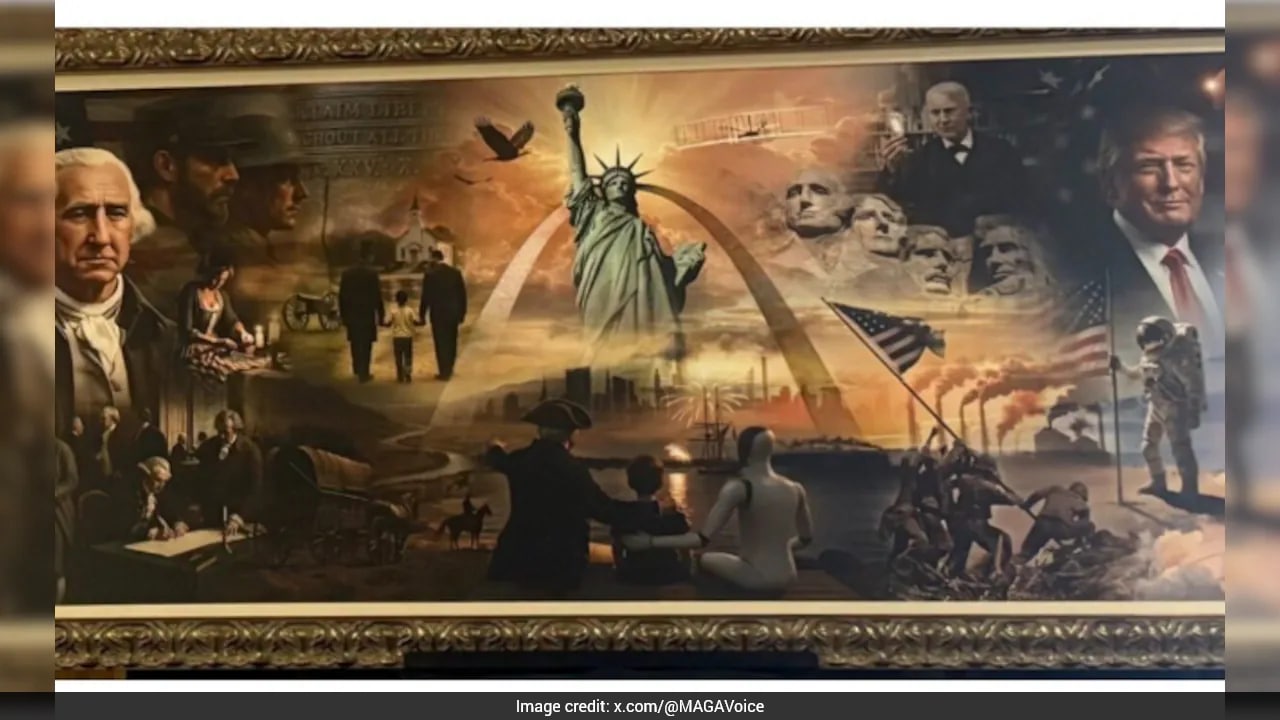Ahead Of 250th Independence Day, Trump Posts Artwork With George Washington