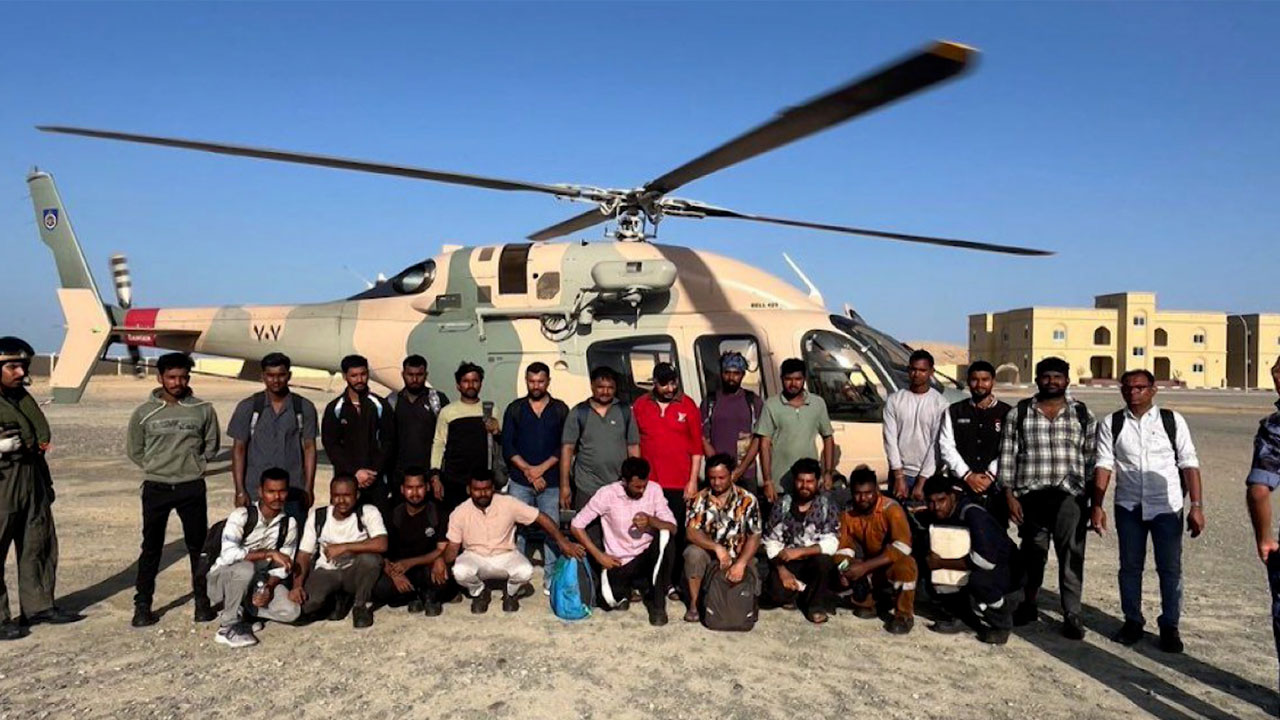 24 Indian Crew Member Rescued From Oil Tanker Fire Near Oman