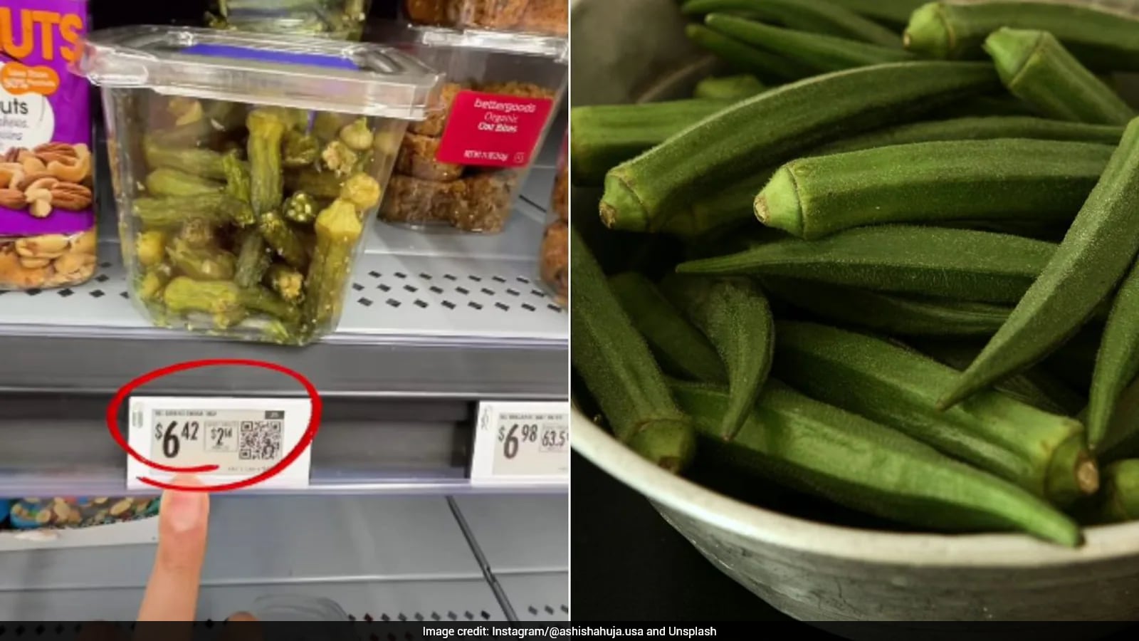 Watch: Indian Man Reacts To 'Rs7,200 Per Kg' Bhindi Price In US Store, Internet Reacts