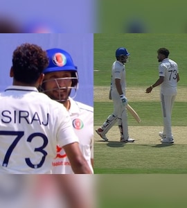 Mohammed Siraj Loses Cool, Involved In Fiery Exchange With Afghanistan Star During One-Off Test