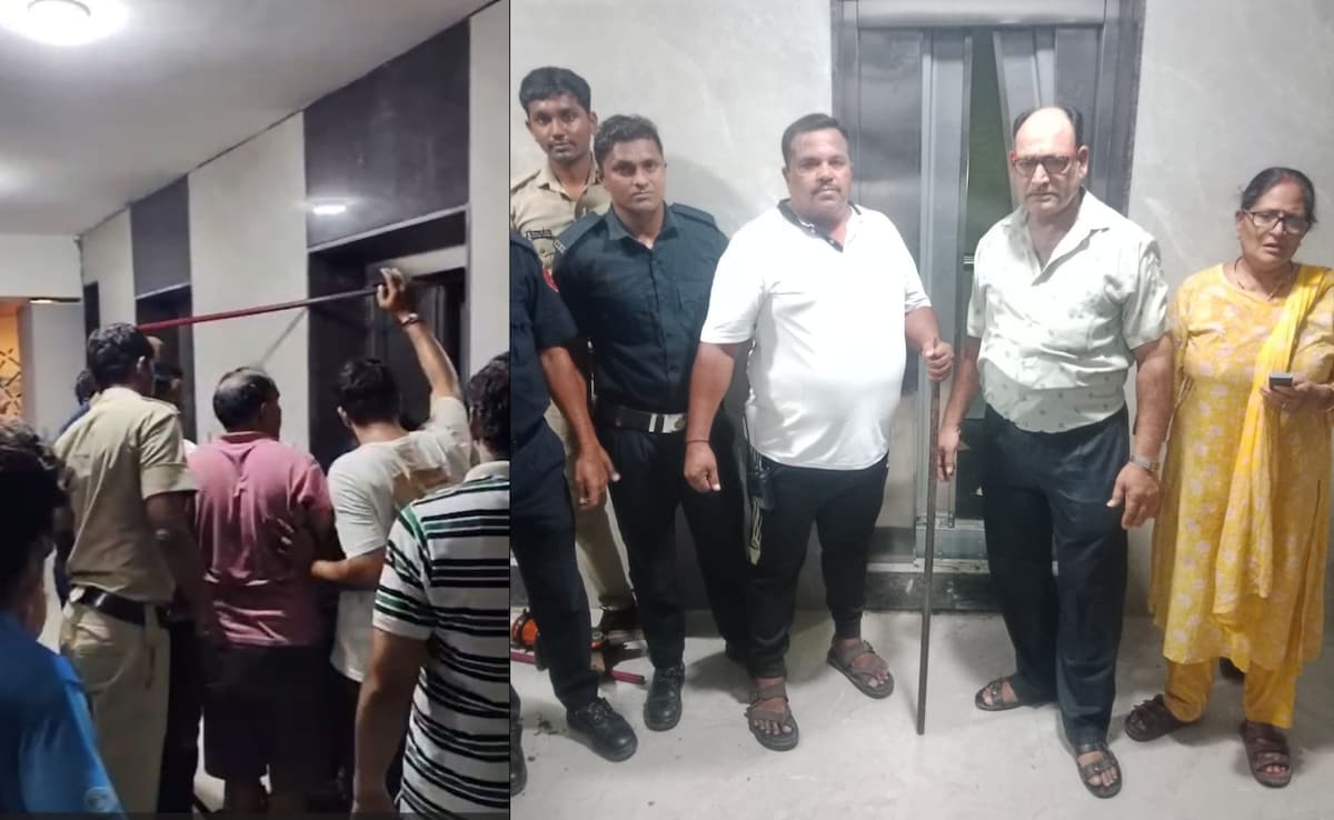 सूरत के पॉश वेसु इलाके में फिर अटकी लिफ्ट, 11वीं मंजिल पर एक घंटे तक फंसे रहे बुजुर्ग दंपती, फायर टीम ने बचाई जान