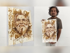 नीमच के कलाकार का कमाल; चाय से बनाई PM मोदी की पेंटिंग, 12 साल की इन उपलब्धियों को किया चित्रित