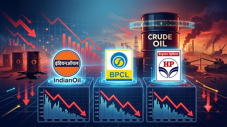 IOC, BPCL, HPCL Shares Decline As Crude Oil Price Climbs To $95 Per Barrel Amid US-Iran Tensions