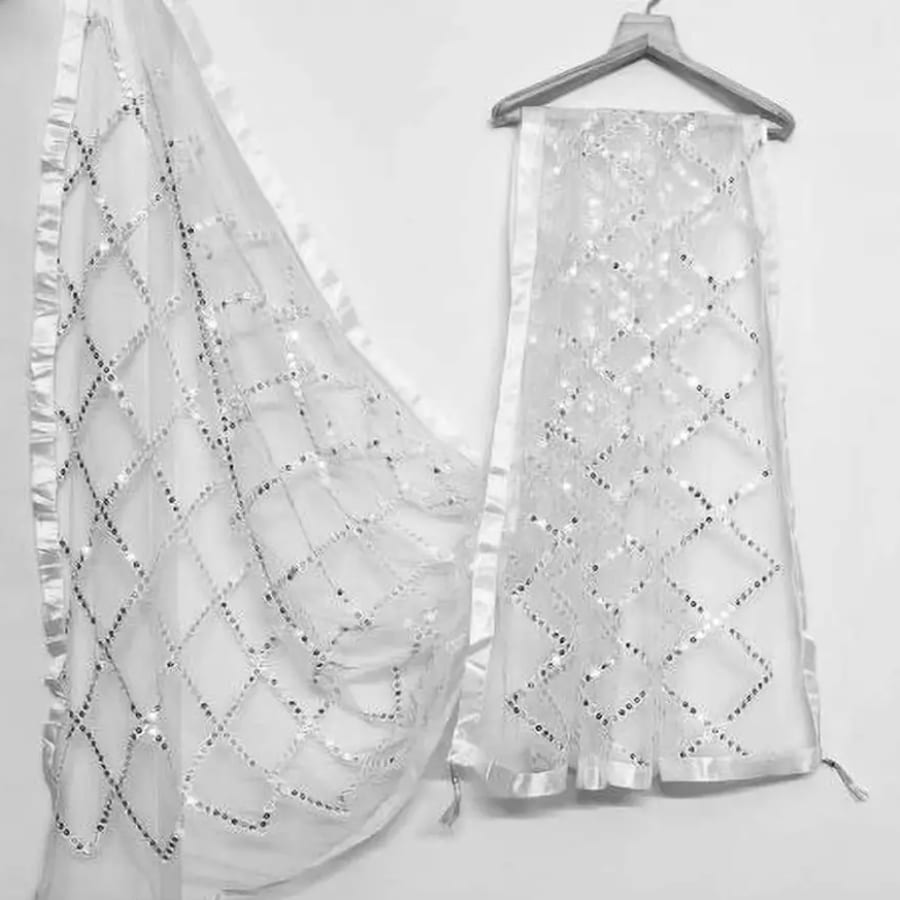 Click here to buy: Nakoda Creation Net Women Dupatta
