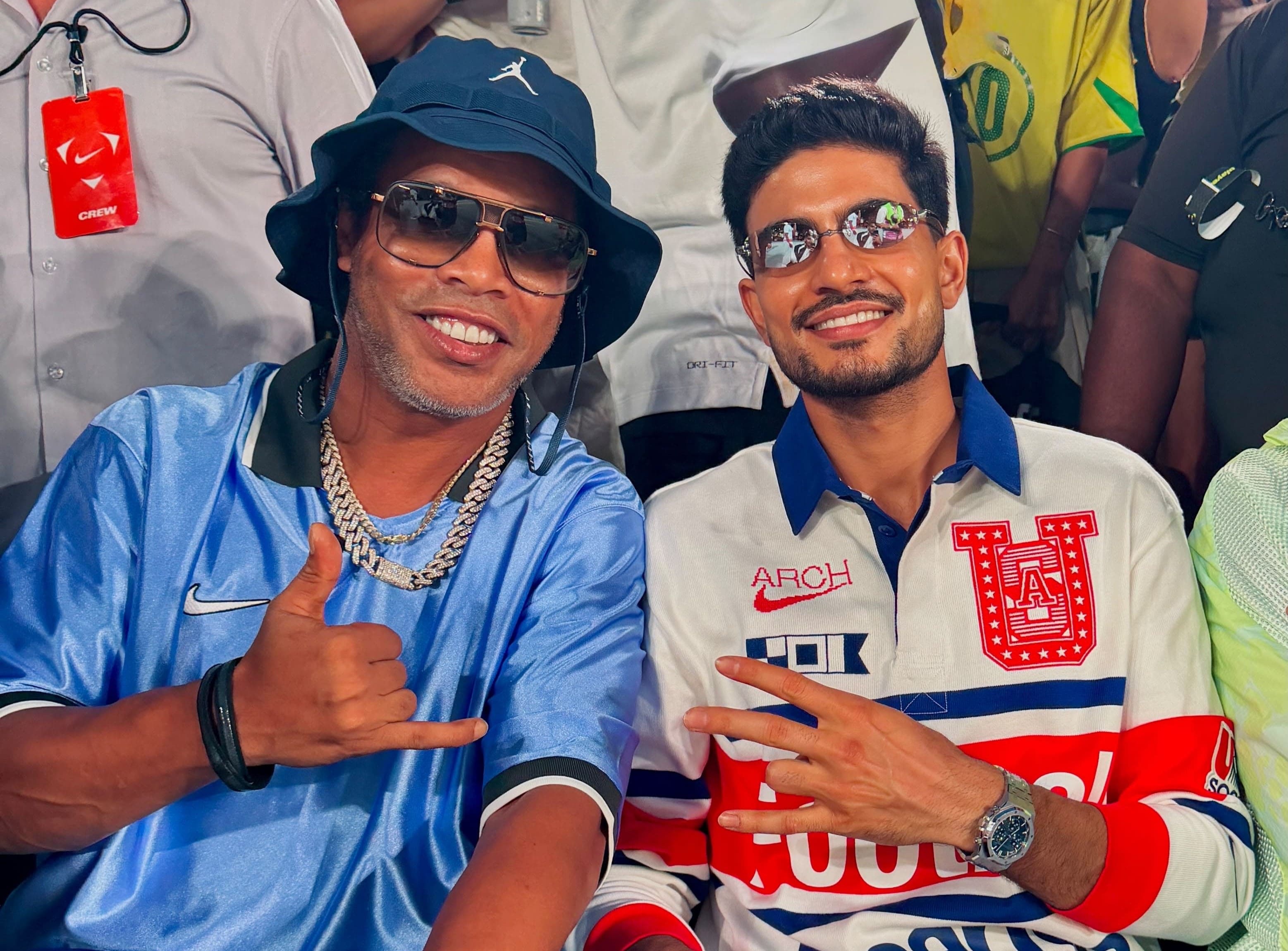 Shubman Gill meets Ronaldinho at FIFA World Cup 2026 in US as photo goes viral