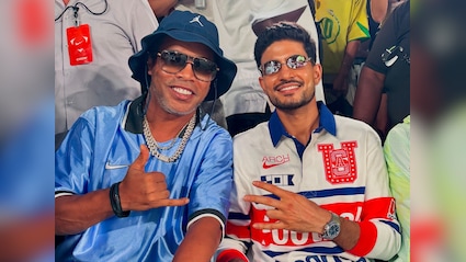 India Skipper Shubman Gill Meets Brazil Football Legend Ronaldinho In US