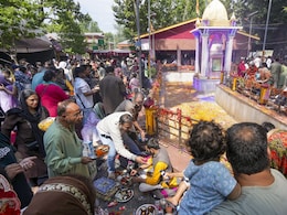 "Wish To Return Home Soon": Kashmiri Pandits At Kheer Bhawani Mela