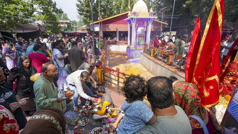 "Wish To Return Home Soon": Kashmiri Pandits At Kheer Bhawani Mela