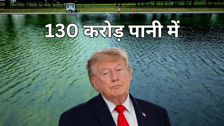 ट्रंप के अरमानों पर जमी काई! तालाब में बनाना चाहते थे अमेरिकी फ्लैग, बन गया 'पाकिस्तानी झंडा'
