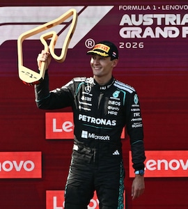 George Russell Holds Off Max Verstappen To Win Austrian Grand Prix