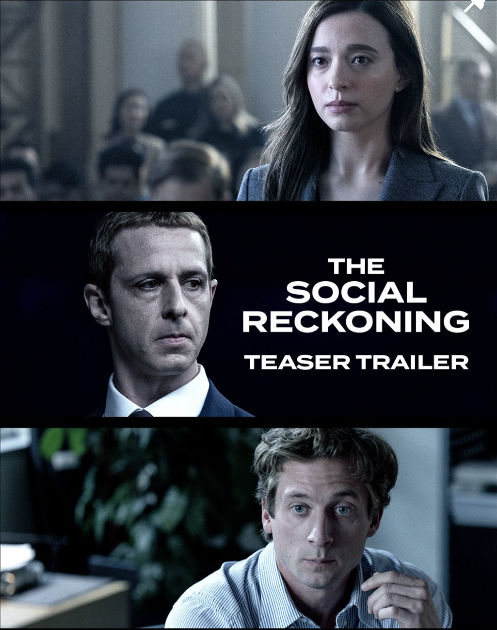 The Social Reckoning Trailer Reveals Jeremy Strong As Mark Zuckerberg 15 Years After The Social Network