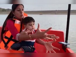 बोटिंग के दौरान बच्चे ने मां के हाथ से छीना iPhone और पानी में फेंका, VIDEO में देखें रिएक्शन
