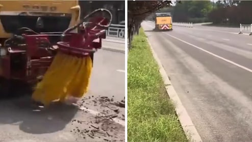 80 की रफ्तार... पलक झपकते हाईवे की सफाई, चीन की स्वीपर मशीन ने चौंकाया, यूजर बोले- कमाल की तकनीक
