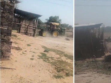 Dausa: चीखती-पुकारी रही बेटियां और महिलाएं, दबंगों ने आंखों के सामने घर पर चल दिया बुलडोजर&nbsp;