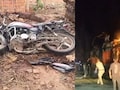 सड़क हादसे में तीन युवकों की मौत के बाद बवाल, गुस्&zwj;साए लोगों ने ट्रक फूंका, डायल 112 टीम से भी मारपीट