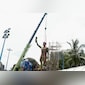 Lionel Messis Unsafe 70-Foot Statue In Kolkata Removed Six Months After Installation. Watch