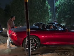 Stuck MG Cyberster Sports Car In Gurgaon Is A Lesson On Dealing With Bad Roads
