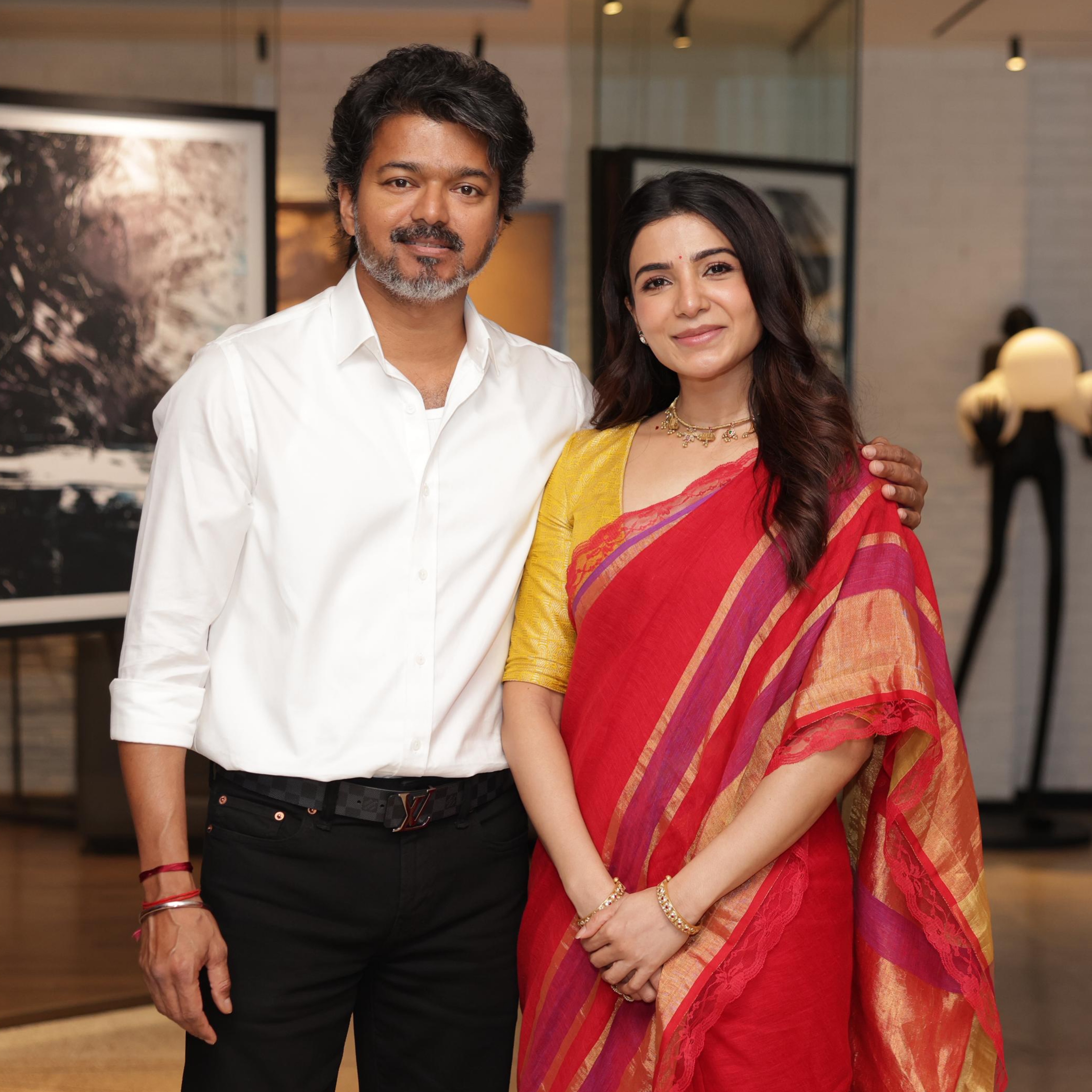 Samantha Expresses Joy After Meeting Tamil Nadu Chief Minister Vijay